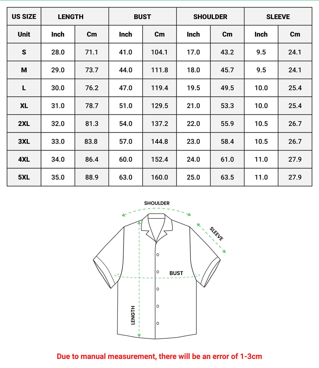 Travel Doodle Hawaiian Shirt, Colorful Summer Aloha Button Up, Unisex Vacation Print